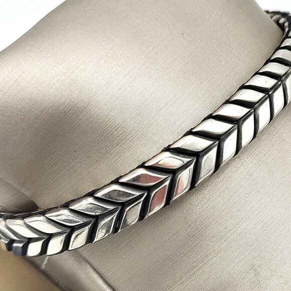 David Yurman Chevron Woven Bracelet  Size Small - Picture 1 of 6
